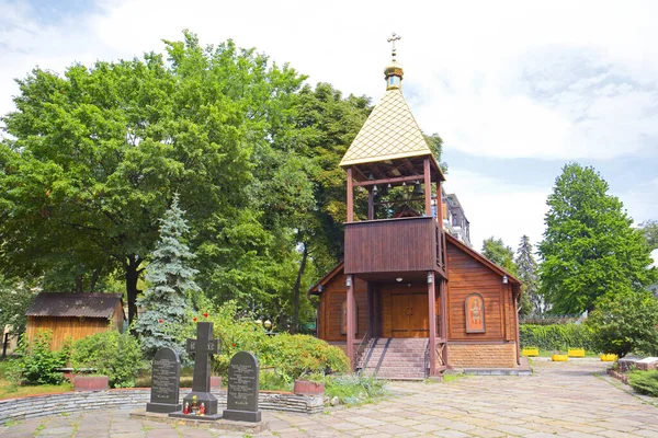 Деревянная Церковь Святого Георгия Киеве Украина — стоковое фото