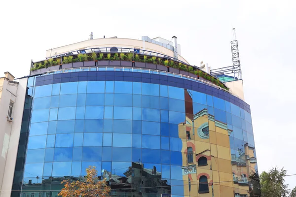 Edificio Vidrio Moderno Kiev Ucrania — Foto de Stock