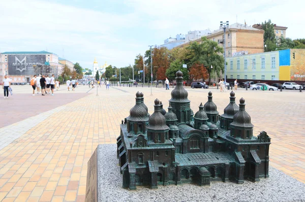 Bronze Layout Sophia Cathedral Kyiv Ukraine — Stock Photo, Image