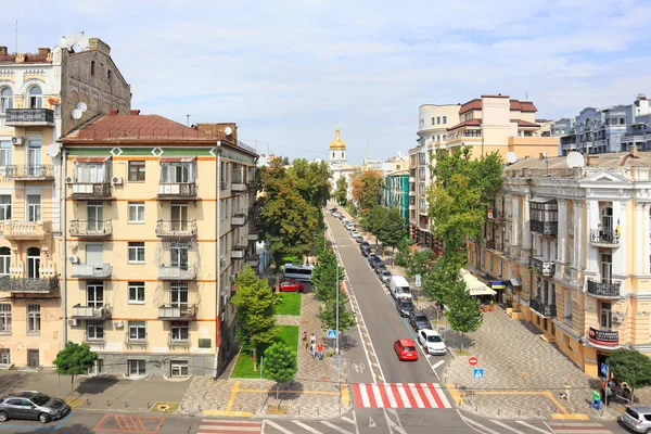 Arquitetura Distrito Podol Com Edifícios Históricos Kiev Ucrânia — Fotografia de Stock