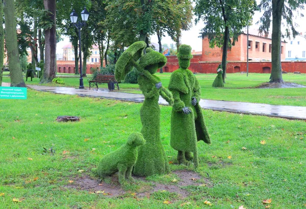 Patung Patung Taman Dekat Volodymyr Historical Museum Dinamai Dari Dvernytskyi — Stok Foto