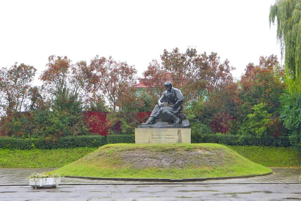 Emlékmű Taras Shevchenko Volodymyr Volynsky Ukrajna — Stock Fotó