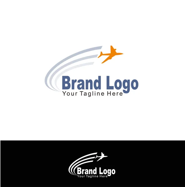 Aircraft Logo Take Aviation Business — Stock Vector