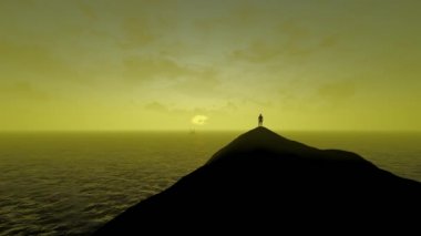  Sunset Dağı Yüksek Kaliteli Animasyon 'un Erkek Tepesi