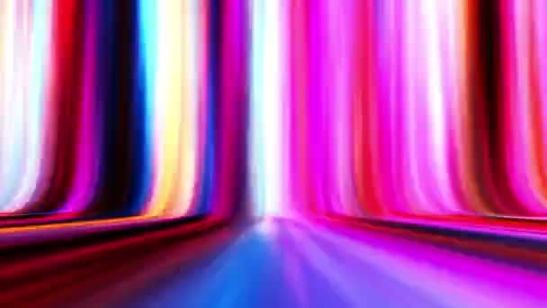 Цветная Энергия Светового Фона Энергией Света Течения Петли Хороший Фон — стоковое видео