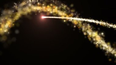  Altın Çizgiler Soyut Animasyon Arkaplanı