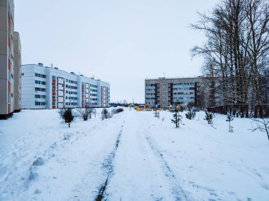 Mahallede inanılmaz bir Rus kışı