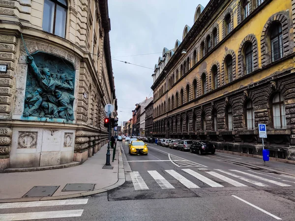 Blick Auf Die Straße Von Der Kreuzung — Stockfoto