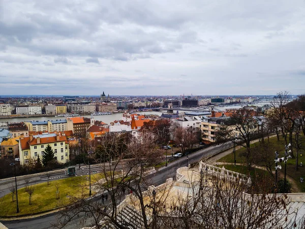 Ein Anderer Blick Auf Die Stadt Durch Einige Bäume — Stockfoto