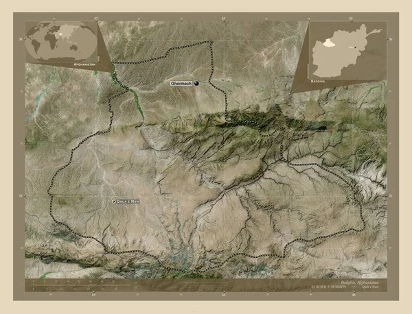 Бадгіс Провінція Афганістан Супутникова Карта Високої Роздільної Здатності Місця Розташування — стокове фото