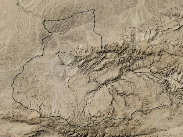 Badghis Province Afghanistan Low Resolution Satellite Map — ストック写真