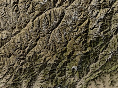Nuristan, province of Afghanistan. Low resolution satellite map
