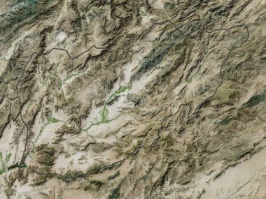 Uruzgan, province of Afghanistan. High resolution satellite map