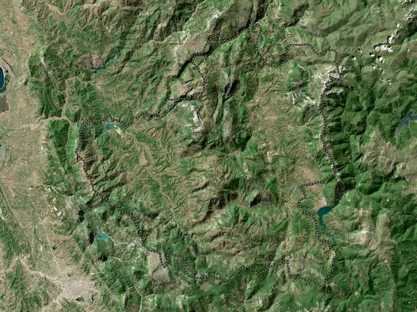 Diber 阿尔巴尼亚县 高分辨率卫星地图 — 图库照片