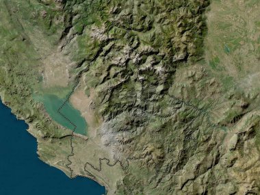 Shkoder, Arnavutluk Eyaleti. Düşük çözünürlüklü uydu haritası