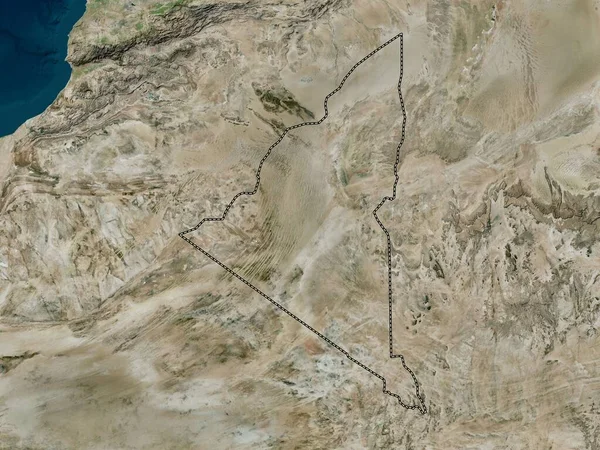Adrar Provincia Argelia Mapa Satélite Alta Resolución — Foto de Stock
