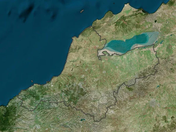 Temouchent Provinsen Algeriet Högupplöst Satellitkarta — Stockfoto