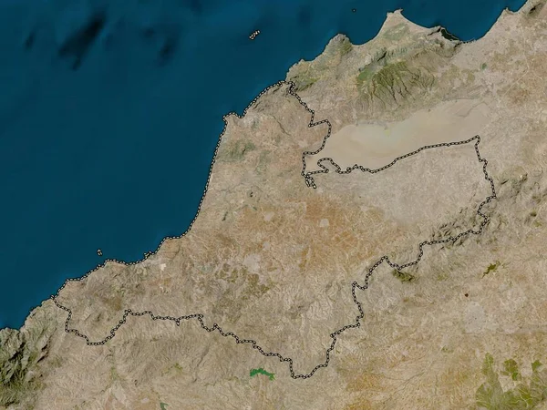 Temouchent Provinsen Algeriet Lågupplöst Satellitkarta — Stockfoto