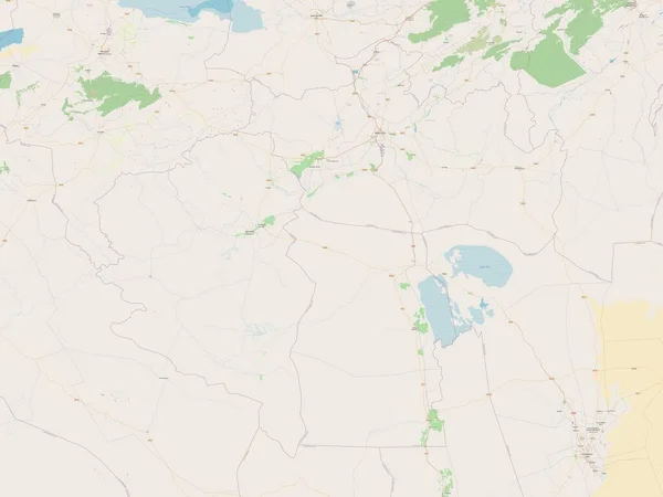 Biskra Prowincja Algieria Otwarta Mapa Ulic — Zdjęcie stockowe