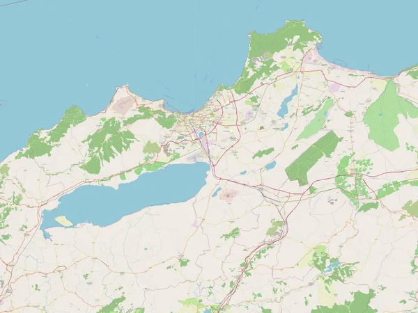 Oran, Cezayir vilayeti. Açık Sokak Haritası