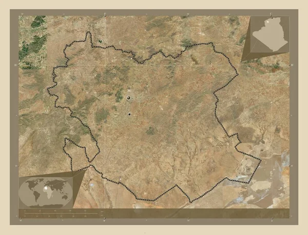 Saida Provincia Argelia Mapa Satelital Alta Resolución Ubicaciones Las Principales —  Fotos de Stock