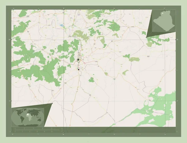 알제리의 스트리트 지역의 도시들의 Corner Auxiliary Location — 스톡 사진