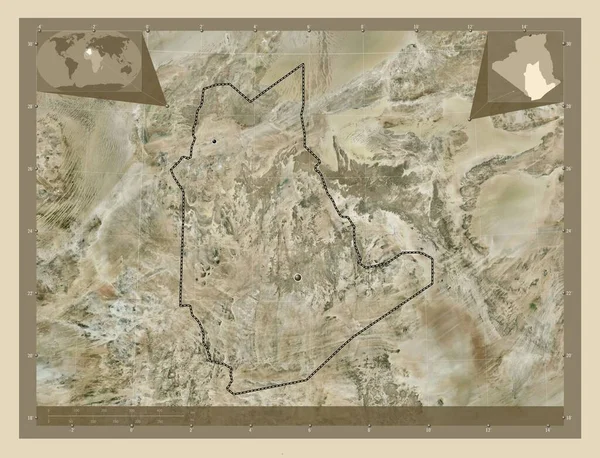 Тамангассет Провінція Алжир Супутникова Карта Високої Роздільної Здатності Розташування Великих — стокове фото