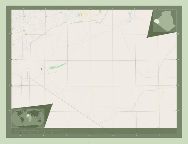 Tindouf Provincia Argelia Open Street Map Mapas Ubicación Auxiliares Esquina —  Fotos de Stock