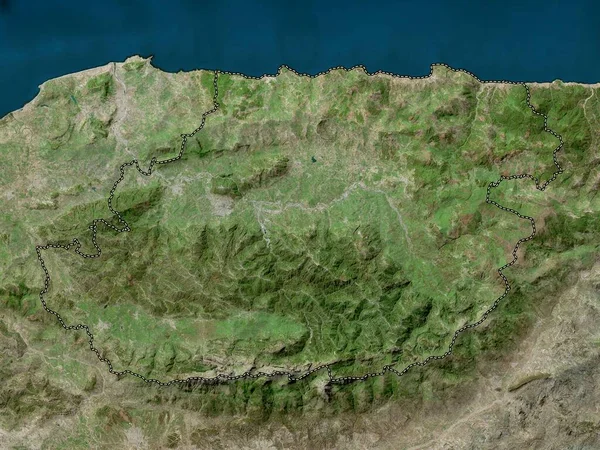 Tizi Ouzou Provinsen Algeriet Högupplöst Satellitkarta — Stockfoto