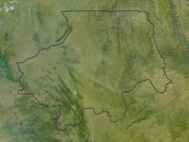 Uige, Angola vilayeti. Düşük çözünürlüklü uydu haritası