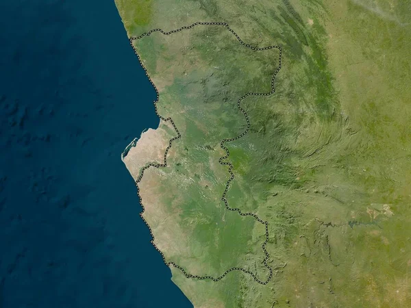 Bengo Província Angola Mapa Satélite Baixa Resolução — Fotografia de Stock