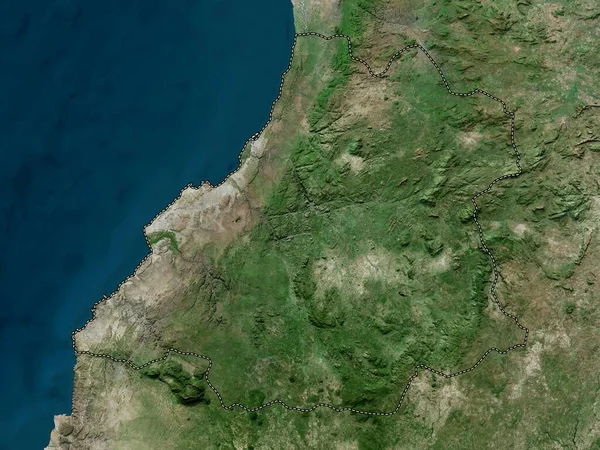 Benguela Provinsen Angola Högupplöst Satellitkarta — Stockfoto
