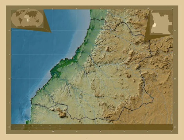 앙골라 지방의 구엘라 호수와 고지대 지역의 도시들의 Corner Auxiliary Location — 스톡 사진