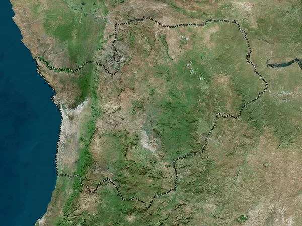 Cuanza Sul Provinsen Angola Högupplöst Satellitkarta — Stockfoto