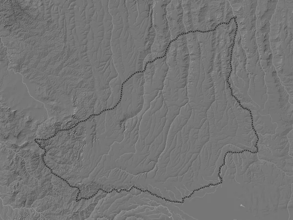 Лунда Сул Провинция Ангола Карта Высот Билевеля Озерами Реками — стоковое фото