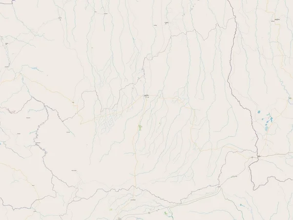 アンゴラのルンダ スル州 オープンストリートマップ — ストック写真