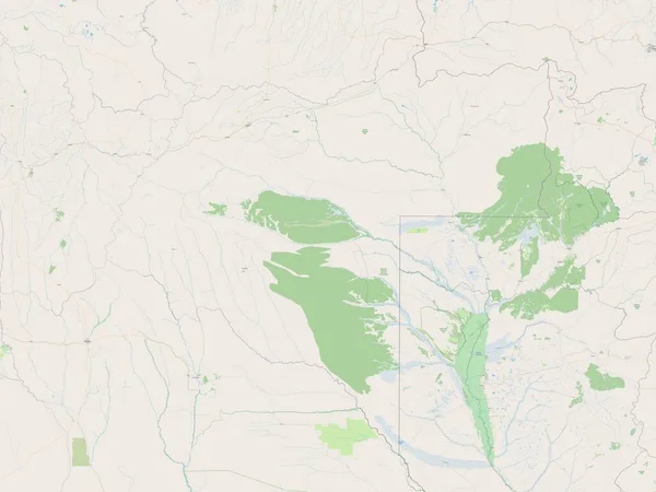 Moxico Provincia Angola Mapa Calle Abierto — Foto de Stock