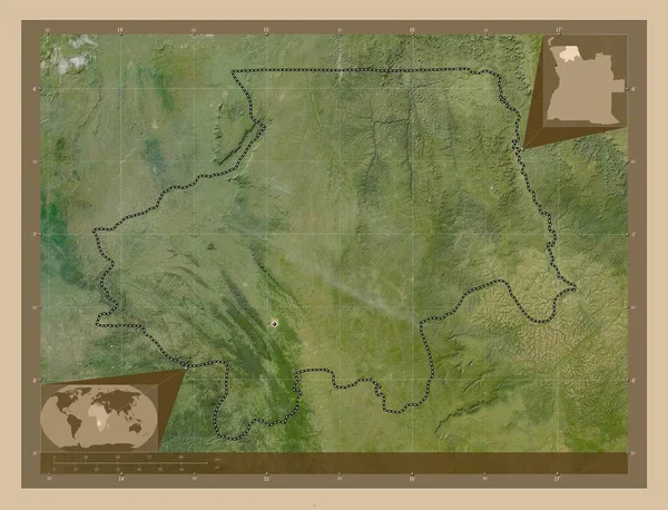 Uige Επαρχία Της Αγκόλας Δορυφορικός Χάρτης Χαμηλής Ανάλυσης Τοποθεσίες Μεγάλων — Φωτογραφία Αρχείου