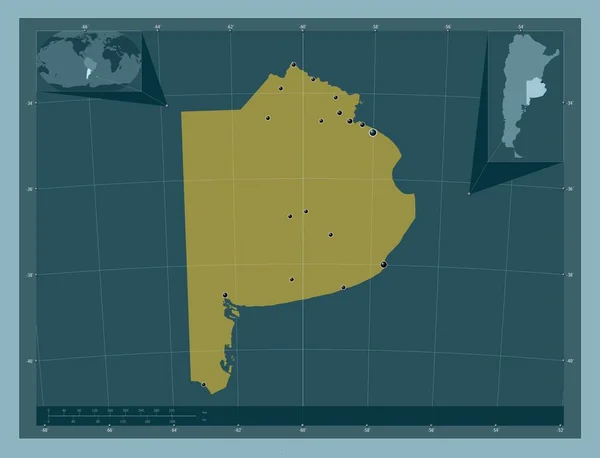 Буэнос Айрес Провинция Аргентина Твердая Форма Цвета Места Расположения Крупных — стоковое фото
