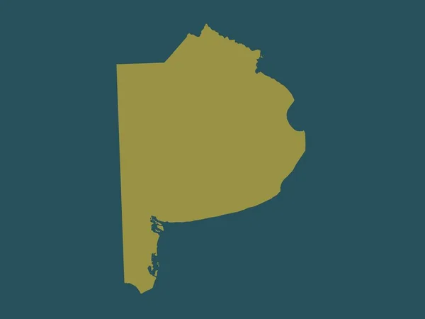 Buenos Aires Provinsen Argentina Fast Färg Form — Stockfoto