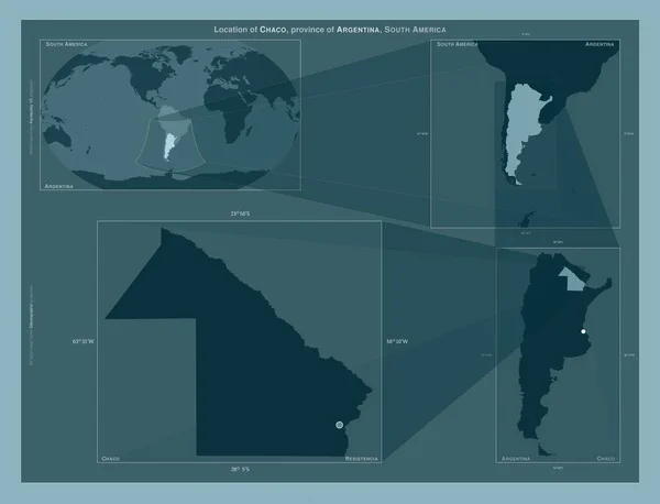아르헨티나의 지방입니다 도표는 규모의 지도에서 지역의 위치를 줍니다 프레임 Png — 스톡 사진