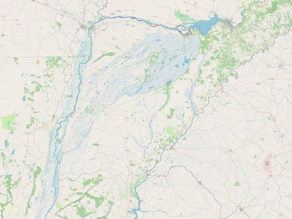 Corrientes Provinz Von Argentinien Open Street Map — Stockfoto