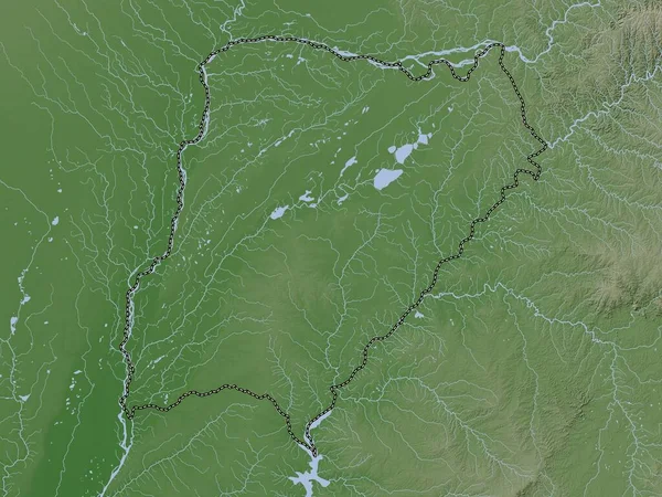 Corrientes Provincia Argentina Mapa Elevación Coloreado Estilo Wiki Con Lagos —  Fotos de Stock