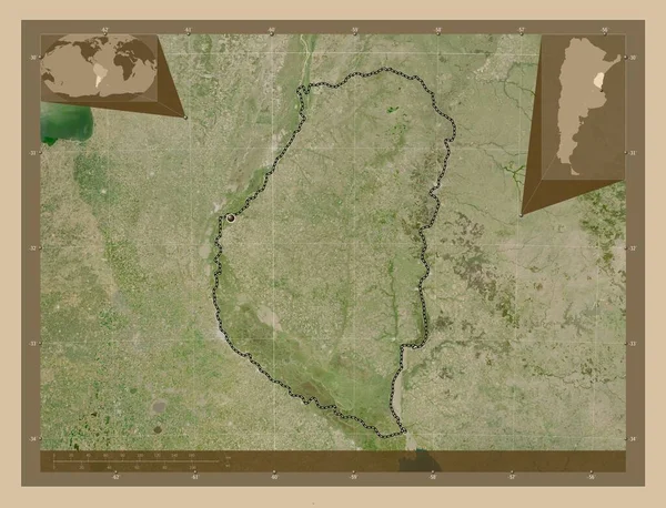 Entre Ríos Provincia Argentina Mapa Satelital Baja Resolución Mapas Ubicación —  Fotos de Stock