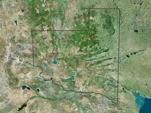 Pampa Província Argentina Mapa Satélite Alta Resolução — Fotografia de Stock