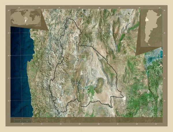 San Juan Arjantin Vilayeti Yüksek Çözünürlüklü Uydu Köşedeki Yedek Konum — Stok fotoğraf