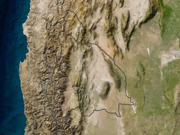San Juan Provinsen Argentina Lågupplöst Satellitkarta — Stockfoto
