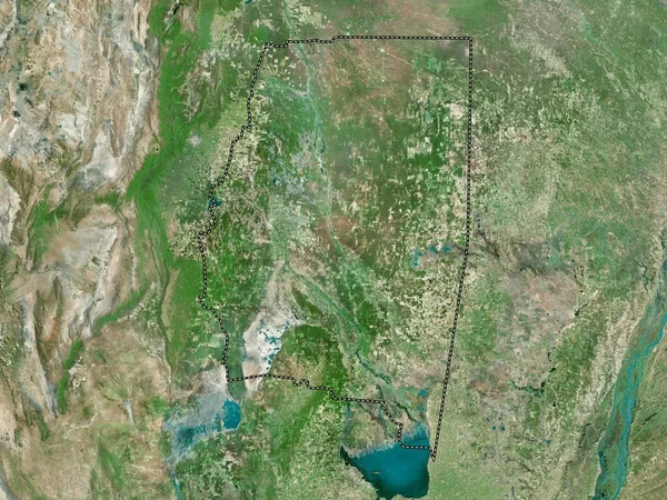 Santiago Del Estero Provincia Argentina Mappa Satellitare Alta Risoluzione — Foto Stock