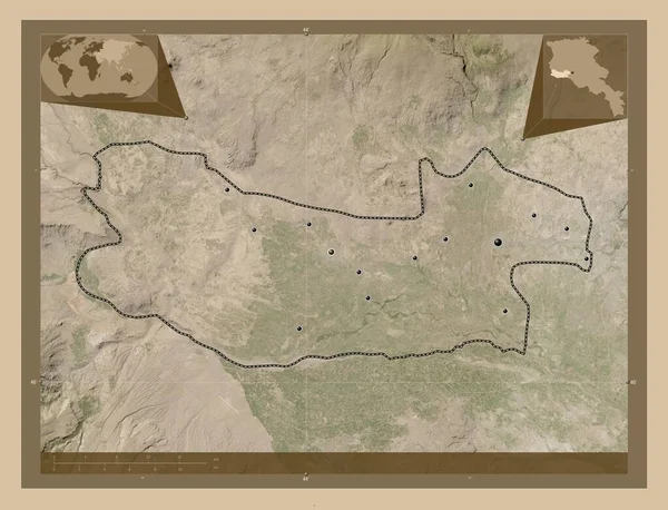 아르메니아의 아르마비르 지방이야 해상도 지역의 도시들의 Corner Auxiliary Location — 스톡 사진
