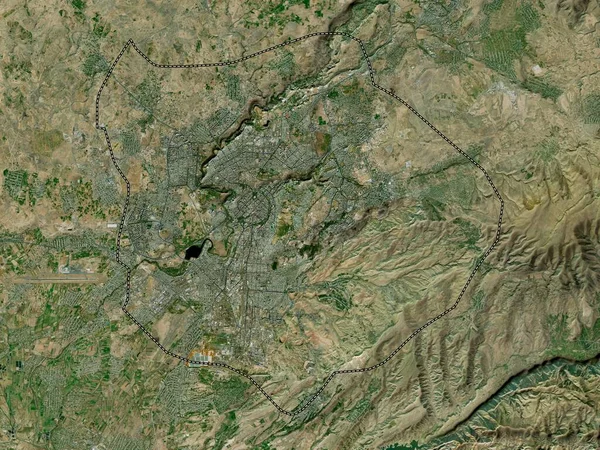 Ереван Місто Вірменія Супутникова Карта Високої Роздільної Здатності — стокове фото